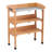 30X14.535.5 Three - Layer Solid Wood Potting Table With Metal Top, Outdoor Work Bench For Garage And Diy Projects, With Built In Hooks Adjustable Feet Functionality 30.5L 14.6W 35.5H Tier Gardening