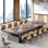 Modern Ergonomic Conference Table With Cable Management