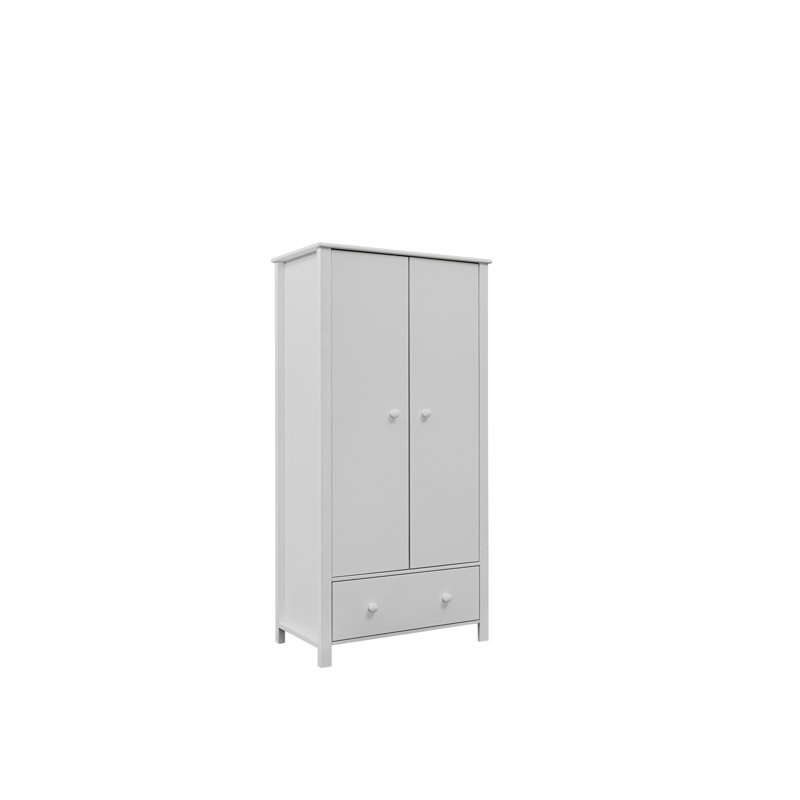 Post 2 Door Wardrobe, Grey