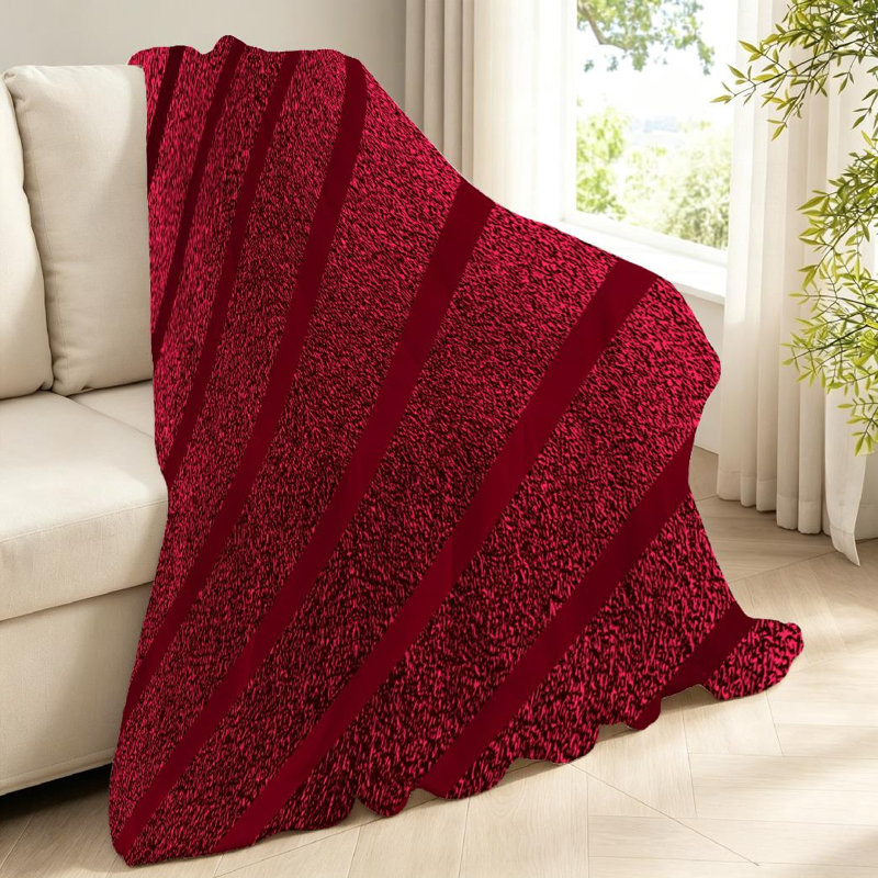 Machine Printed Throw Blanket, Throw 40" x 50"