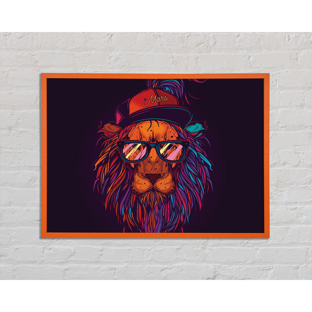 Lion Sunglasses - Einzelner Bilderrahmen Kunstdrucke