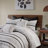 Full/Queen Cotton Printed Duvet Cover Set with Trims