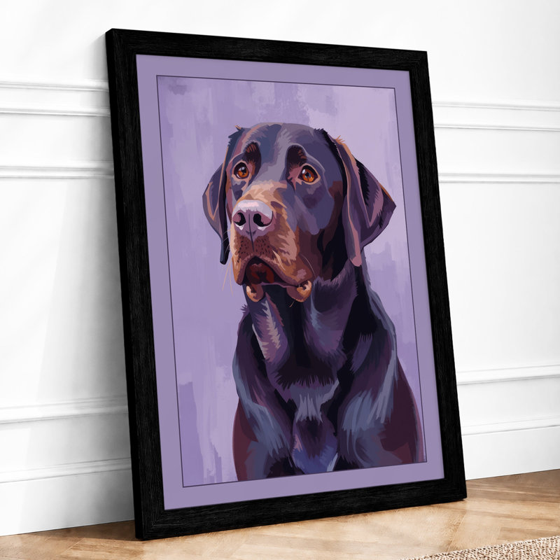Quiet Labrador Modern - Print, A1 - 84.1 x 59.4 cm, Black