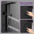 51.1 Inch 4‑Function Matte Black Shower Panel Tower, Wall‑Mount Stainless Steel Shower System with Rainfall Shower Head, Handheld Wand, Body Jets, LED Display & Storage Shelves-93249635