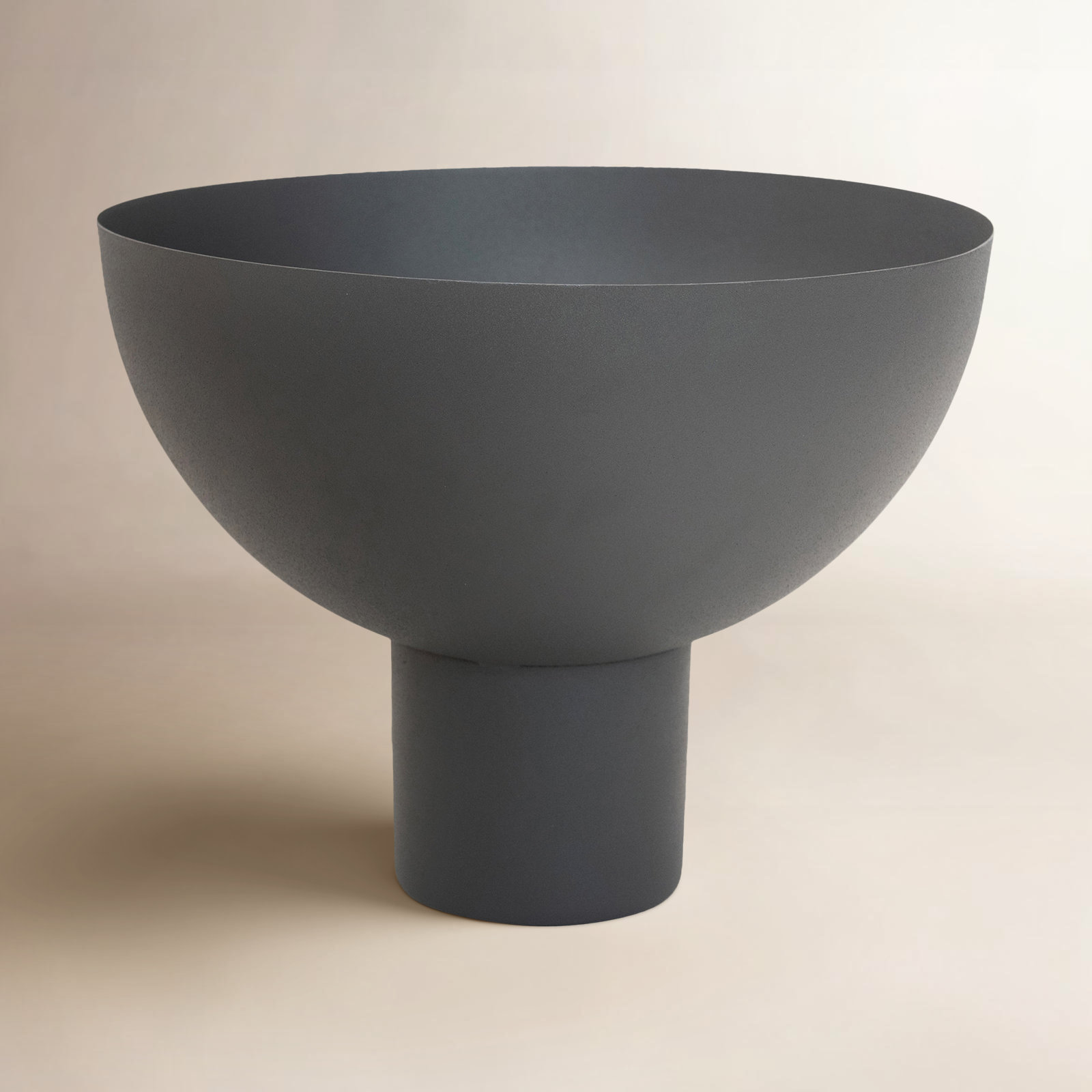 Zain Metal Decorative Bowl, 9" H x 12" W x 12" D, Gray