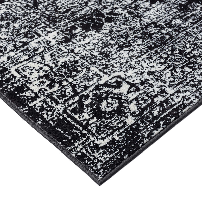 Tapis persan tissé délavé rétro, Tapis de couloir 2 pi 7 po x 7 pi 4 po