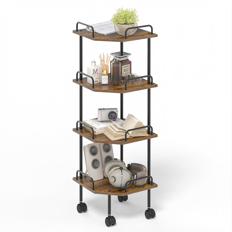 89.8cm H x 30cm W Metal Corner Bookcase
