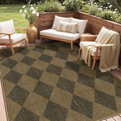 Tapis damier 3 x 5 lavable en machine antidérapant
