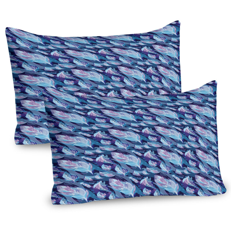 Ensemble de 2 taies décoratives à motif cachemire Ambesonne, H 20 po x l 36 po