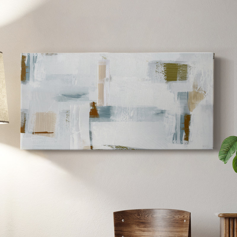 Touching Down II - Toile tendue avec châssis - Prêt à accrocher, H 16 po x l 32 po