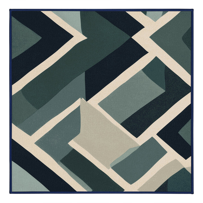 Dreamlit Tides Rug, Square 4'