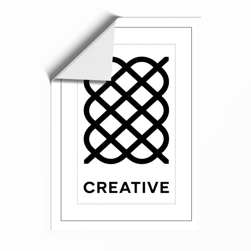 Creative Pattern Geometric - Framed Print, Unframed, A1 - 84.1 x 59.4 cm
