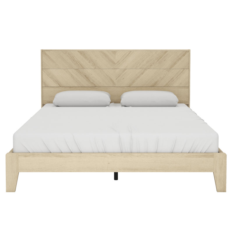 Allyannah Modern 3 Piece Bedroom Set, 3 Pcs: Nightstand, Dresser, Bed