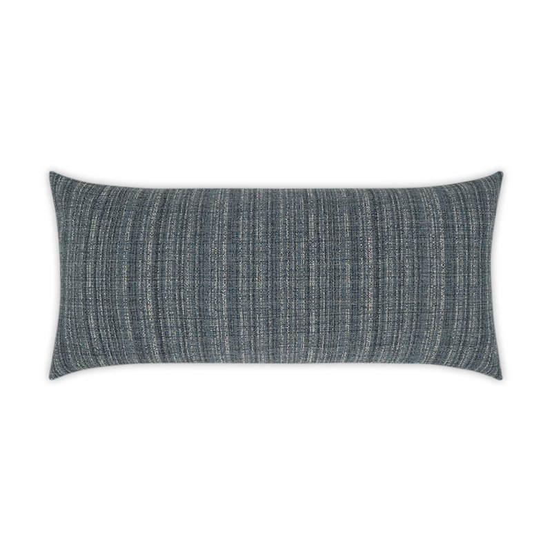 Fiddledidee Indoor/Outdoor Pillow Cover & Insert, Rectangle 12"H x 24"W, Navy