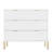 Gosa 3-Drawer Nightstand Modern Tall Bedside Table with Storage Drawers-1041041359