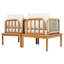 Ensemble de conversation pour fauteuil club en bois d'acacia et corde de 28,75 po x P 26,75 po x H 27 po Christopher Knight Home (ensemble de 2)
