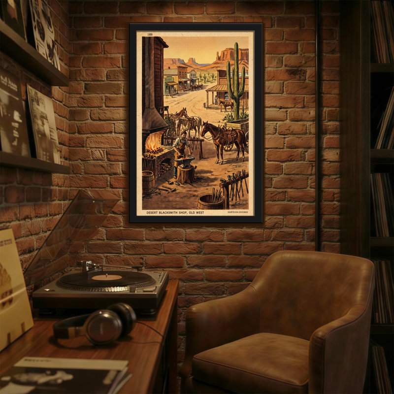 Fashion Fashion Blacksmith Shop Old West, H 18 po x l 12 po