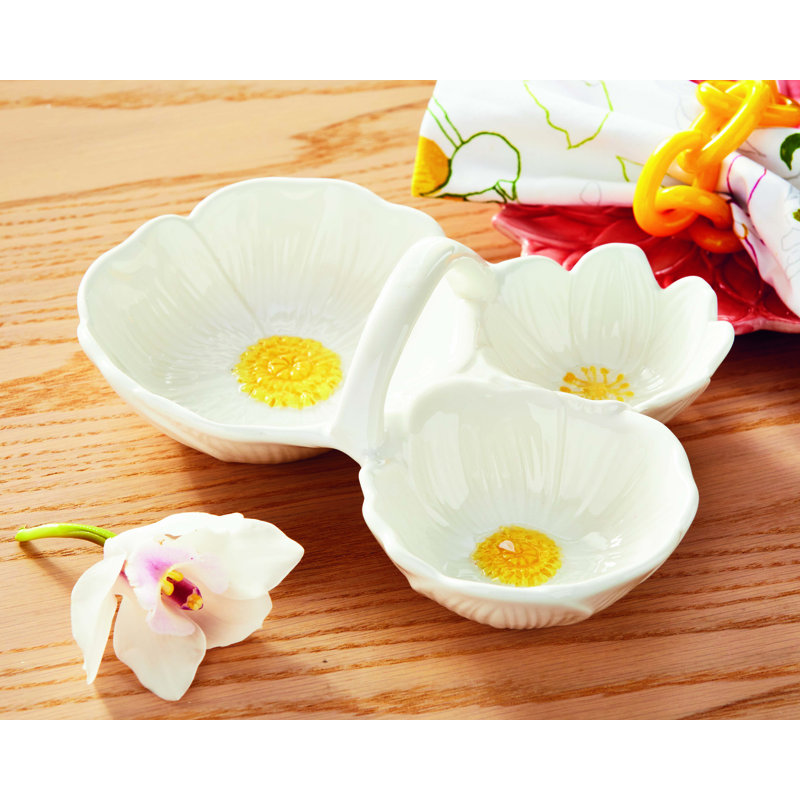 Blossom 3 Part Divided Dish