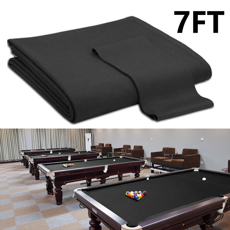 Konelia Fabric Pool Table Felt, 87" L x 47" W, Black
