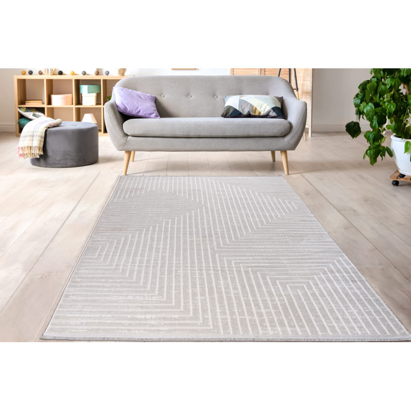 Tapis d'intérieur gris, tapis de salon abstrait La dole Rugs - 5 x 8, 6 x 9, Rectangle 2 pi 7 po x 4 pi 11 po