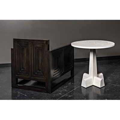 Camellia Solid Wood End Table