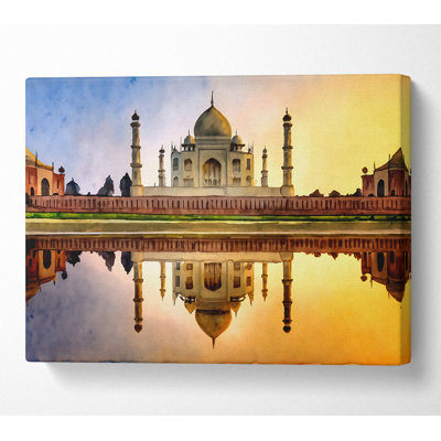 Taj Mahal India - Wrapped Canvas Print