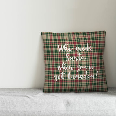 Plaid Throw Pillow