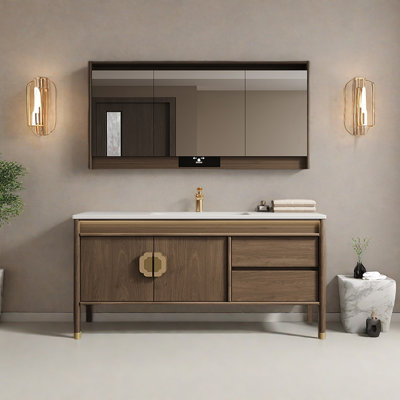 Chinese-style retro bathroom cabinet