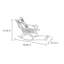 Chaise berçante en bois massif-101688884