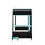 Lit simple superposé en bois avec bureau, deux tablettes de rangement, USB et lumière DEL-1795757405-1795757400