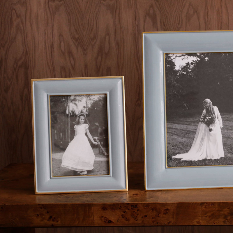 Encanto Charlotte Rectangle Picture Frame, Slate, 5" W x 7" H