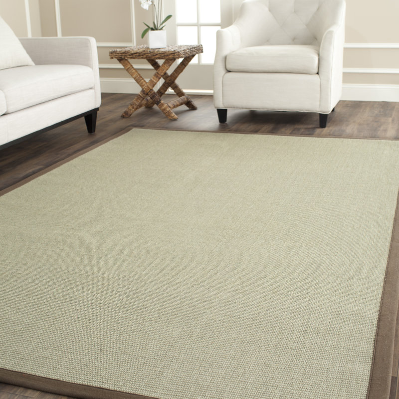 Erroll Machine Made Power Loom Sisal Taupe Area Rug, Rectangle 3' x 5'