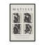 Nus Noir Matisse, reproduction d'art sur cadre argent poli-1162922784-1162922965