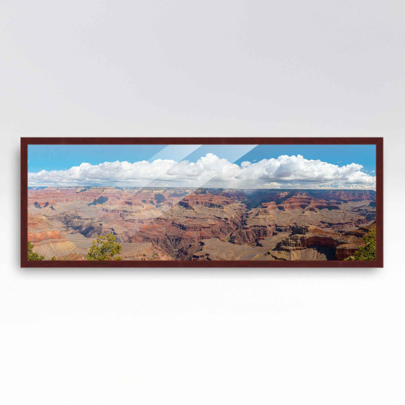 Cadre photo en bois massif Plassie, Brun foncé, L 10 po x H 40 po