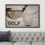 Impression sur toile encadrée de décorations de chambre à coucher de golf moderne et rustique-108345405-108345406