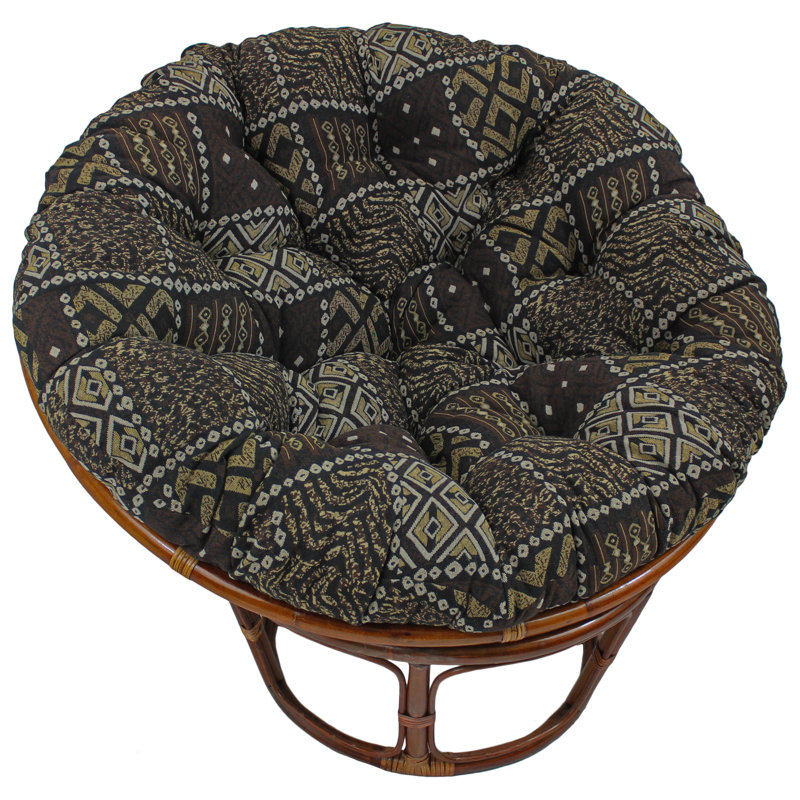 Outdoor Papasan Seat Cushion, Congo, 48" W x 48" D