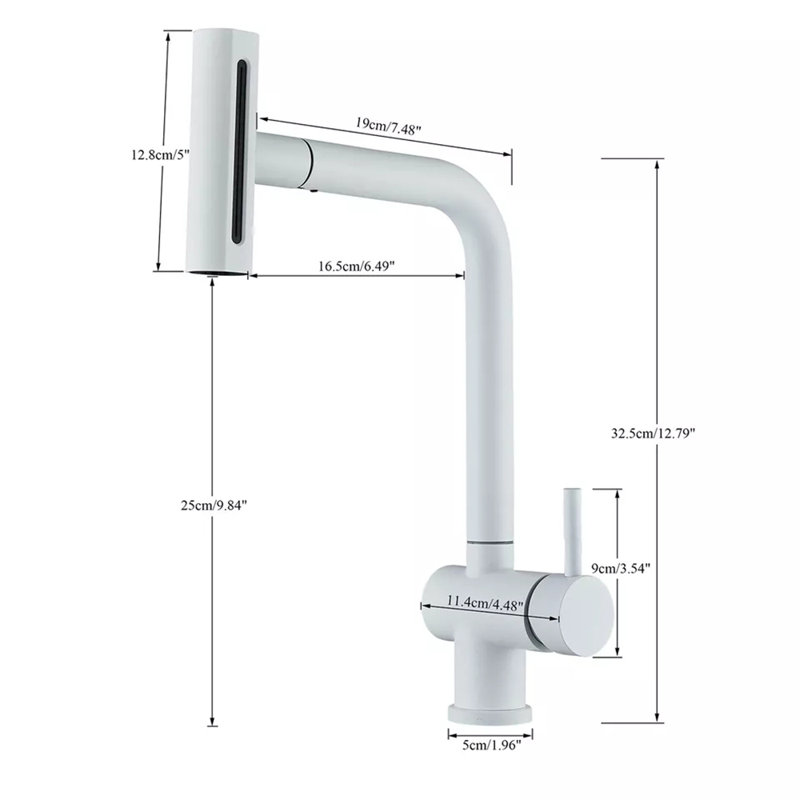 Belfry Kitchen Magdalen Kitchen Faucet, White