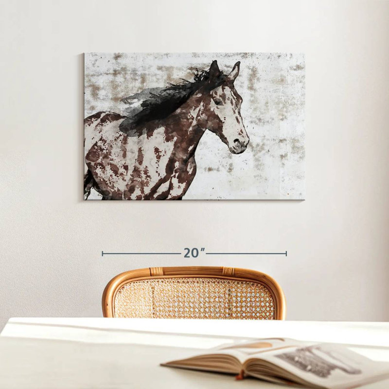Brampt Winner Horse, 16" H x 24" W