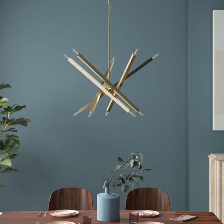 Swanner 10 - Light Dimmable Modern Linear Chandelier