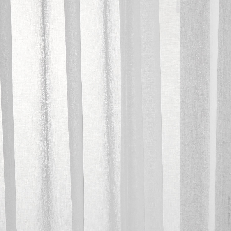 Paire de rideaux transparents avec œillets Diyon, Blanc, L 54 po x L 90 po