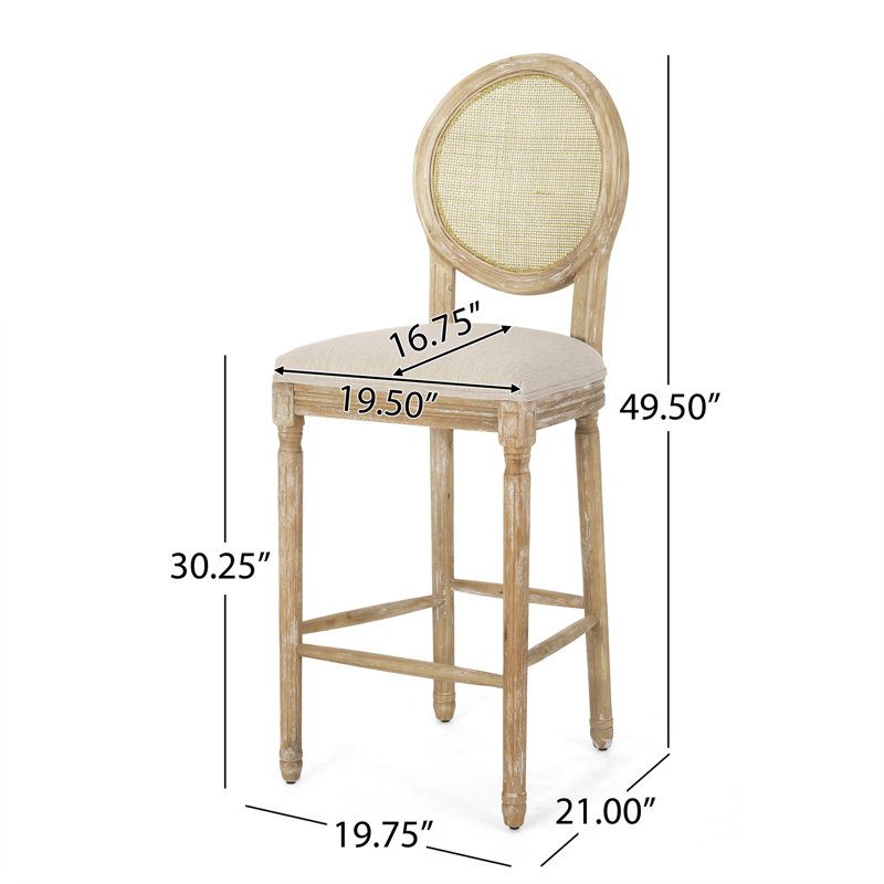 Charming Bar Stools With Intricate Carved Legs And Circular Backs, Offering Style And Comfort