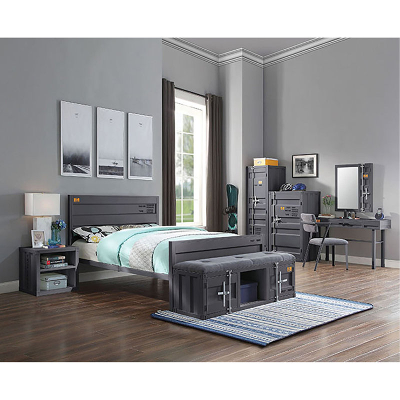 Lit plateforme Gunmetal