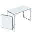 Table de camping pliante réglable en hauteur, table portable légère avec poignée de transport, table de camping pliante pour l'extérieur