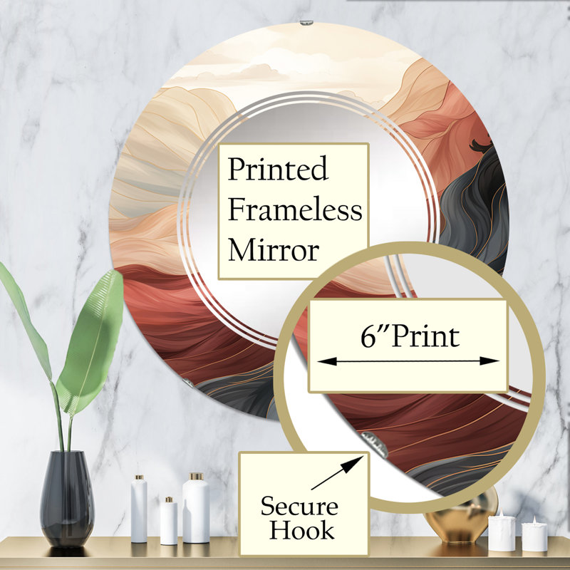 Widcombe Circle Wall Mirror, 32" x 32"