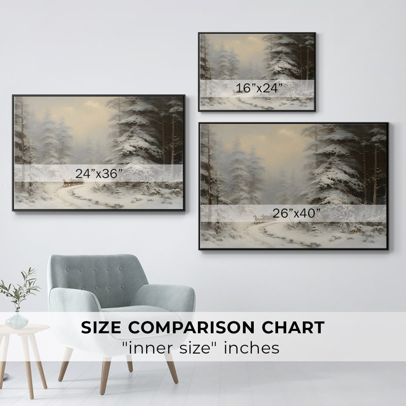 "Vintage Landscape -DCCDXIX" sur toile, Noir
