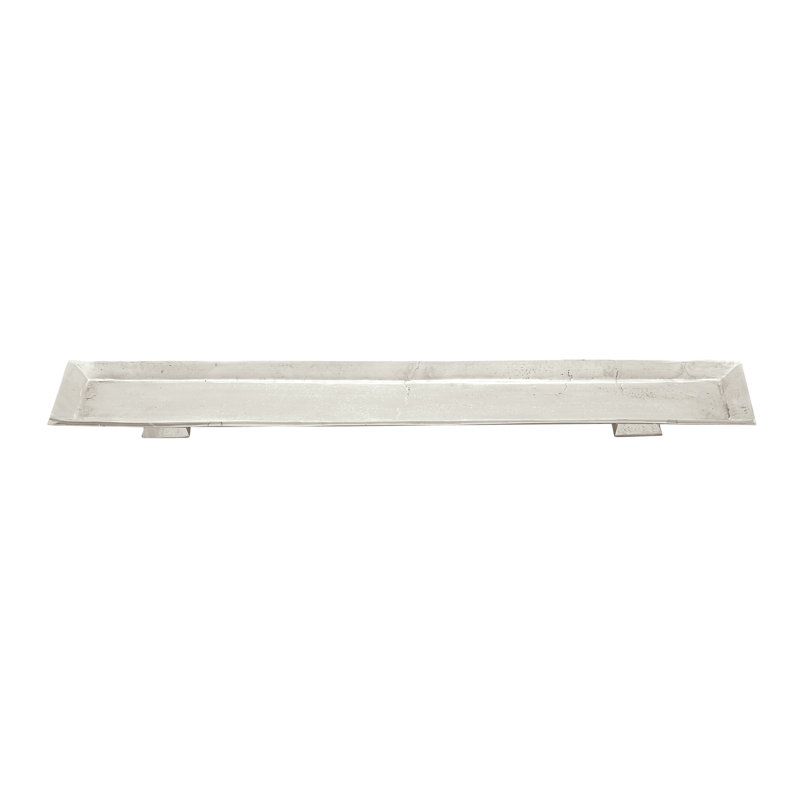 Plateau de coiffeuse en aluminium Ratcliff, H 2 po x L 33,5 po x P 6,5 po