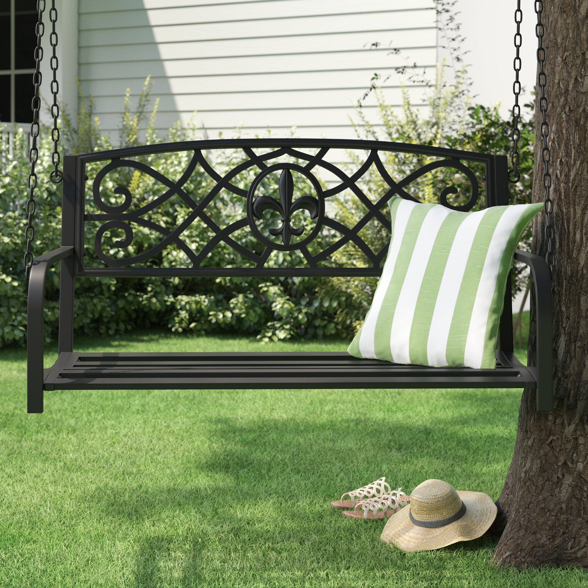 Andover Mills™ Kring Hanging Porch Swing & Reviews | Wayfair