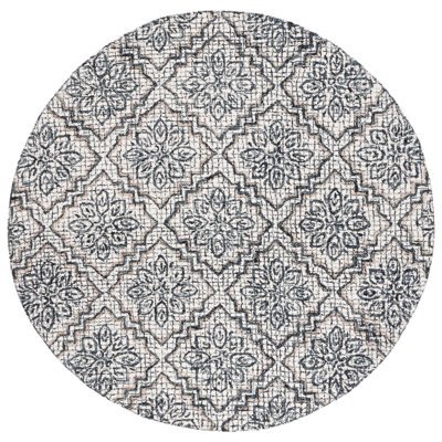Abstract Hand Tufted Wool, Cotton Geometric Rug