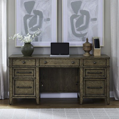  Gertraute Jr Executive Credenza w/ Keyboard Tray