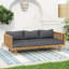 Lit de jour d'extérieur 3 places en bois d'acacia avec table basse-995139114-995139115